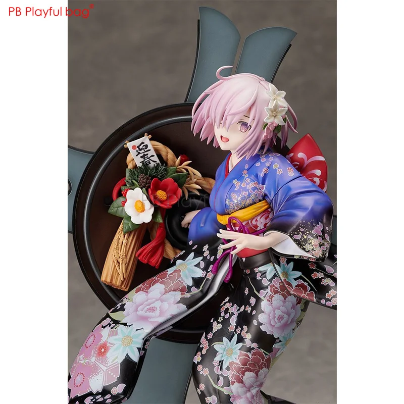 

23CM Mash Kyrielight figure with 27CM shield pvc collectible model action figure Anime collections Room Decoration Saber HB85