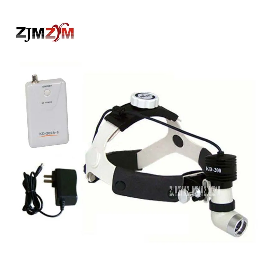 New Professional KD-202A-6 High-brightness Headlights Medical Surgical Headlight Dental Head Lamp LED 5W 6000K 50000h 80000lx