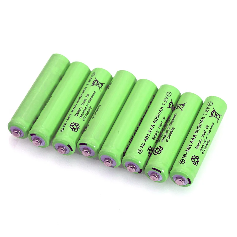 1.2V NI-MH AAA Batteries 600mAh Rechargeable nimh Battery 1.2V Ni-Mh aaa For Electric remote Control car Toy RC ues