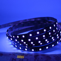 5M SMD 2835 3528 5050 Black White PCB UV Purple LED Strip light DC 12V 60Leds/m 120Leds/m Ultraviolet Ray LED Tape Ribbon Lamp