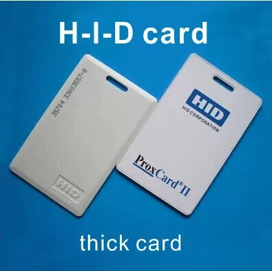 Wholesale Access control H-I-D card thick card RFID Card 125KHz 26 Bit Model Number 1326 id card