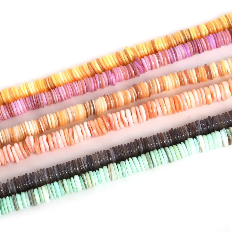 Natural Sea Shell Chip Beads 9mm Mix Color Sectable for DIY Jewelry & Craft Makings DIY Necklace Bracelet
