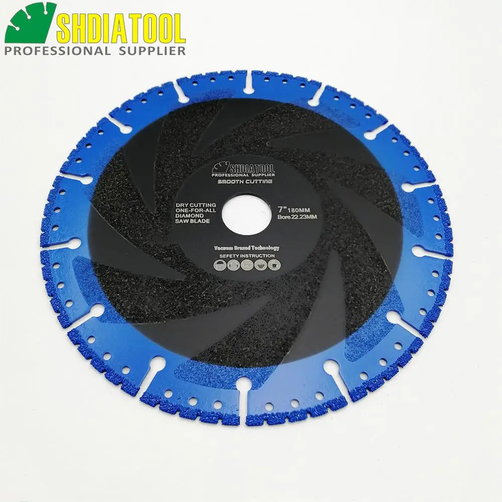 DIATOOL 1pc 180mm Vacuum Brazed Diamond Blade For All Purpose 7\