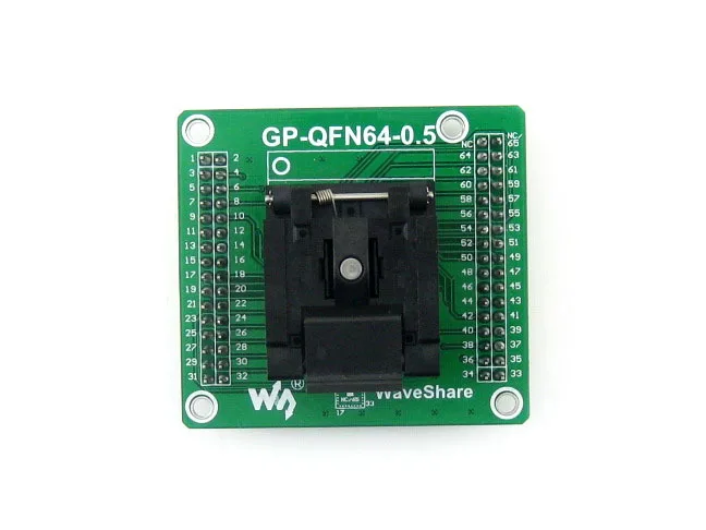 QFN-64BT-0.5-01 with PCB QFN64 MLF64 MLP64 Enplas IC Test Socket Programming Adapter 0.5mm Pitch = GP-QFN64-0.5-B Free Shipping