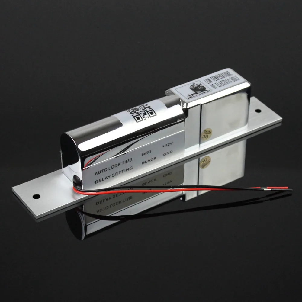 DIYSECUR NEW Electric Drop Bolt Lock Fail-Safe 12V Low Hold Current NC Model for Access Control System Kit