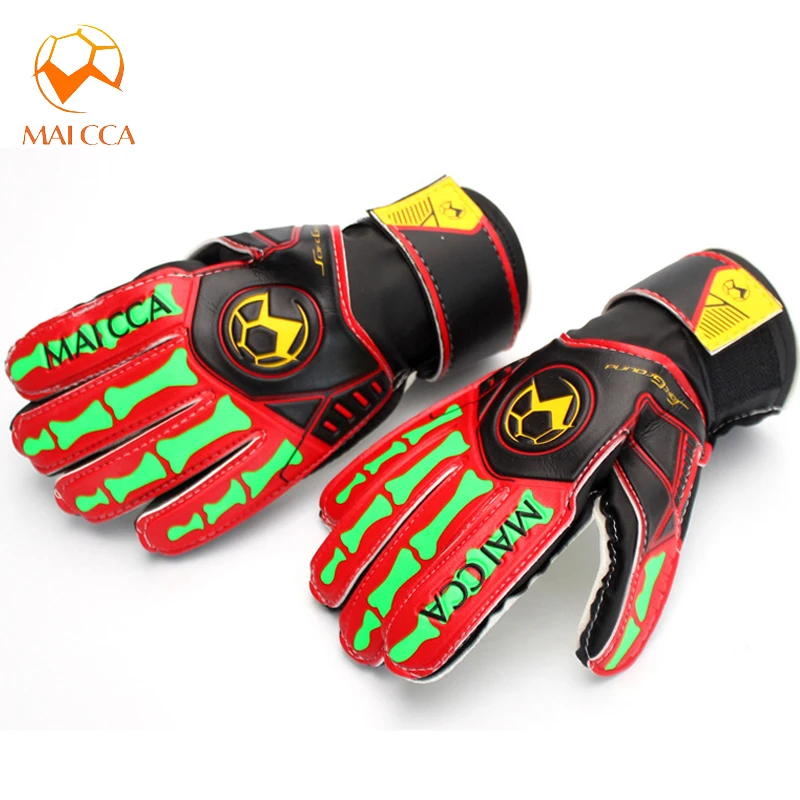 Kids Men Soccer Football Goalkeeper Gloves Size 5 6 Finger Goalie Gloves