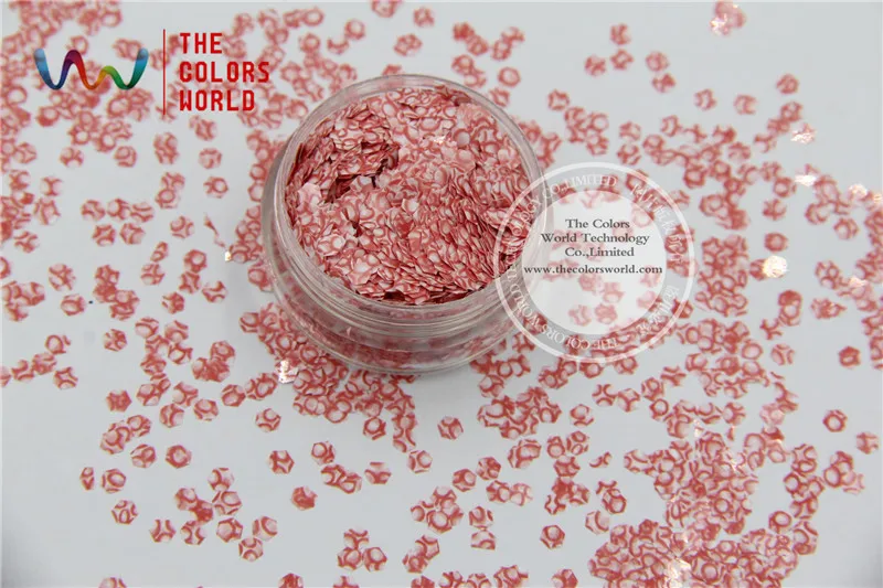 

TCB082 Hexagon Shape 3MM Size glitter dust for nail Art nail Polish nail gel makeup or other DIY decoration