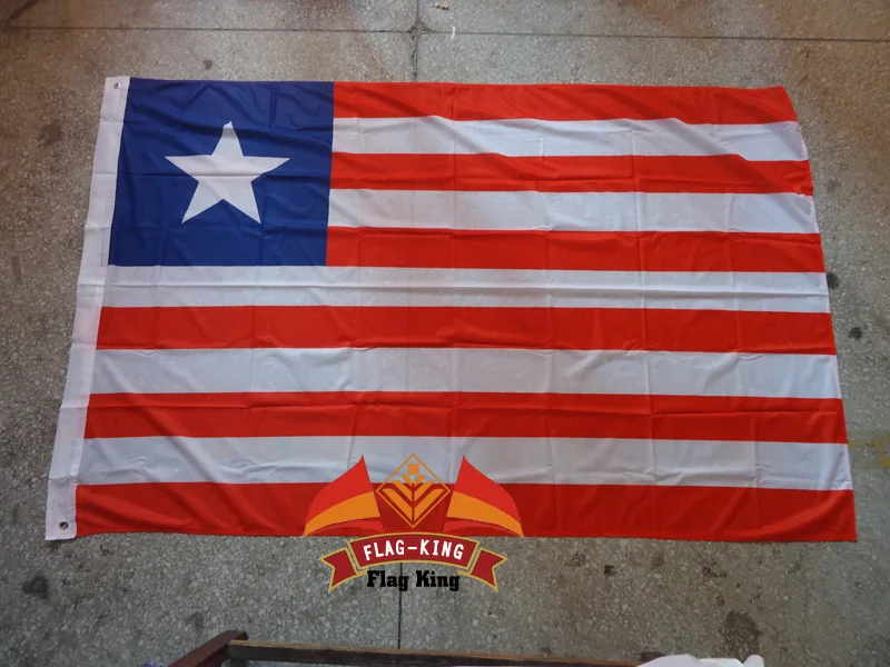 

liberia national flag,120g/m2 knitted polyster ,90*150CM,Windbreak, Anti-UV,Digital Printing,flag king