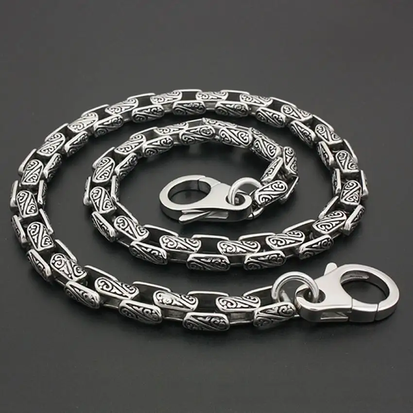 Stainless Steel Mens Biker Rocker Punk Wallet Chain 5A020WC 18\