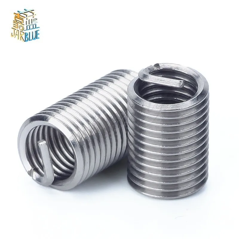 

10 шт. M8 * 1,25*1D-3D/M10*1,5 * 1D-3D вставка с резьбой, M6 винтовая втулка, 304 нержавеющая сталь винтовая втулка для ремонта резьбы