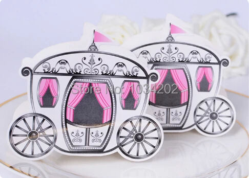 

free shipping 5000pcs/lot Cinderella Enchanted Carriage Princess Pumpkin Marriage Wedding Party Candy Box Favor Gift /wii