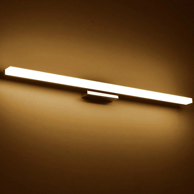 Imagem -03 - Luminária de Parede Mais Longa de Led com Luz de Espelho Embutida Moderna Cosmética Acrílica Iluminação para Banheiro à Prova Dágua