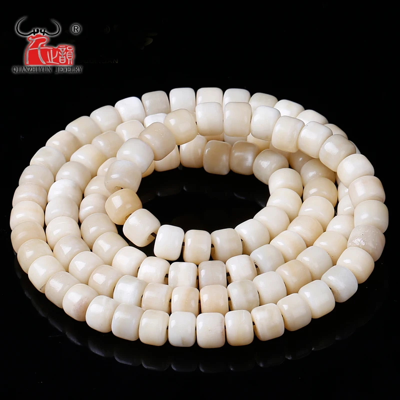 20PCS Manual polishing of the natural camel bone bucket beads DIY hand string accessories. Hole 1.5mm