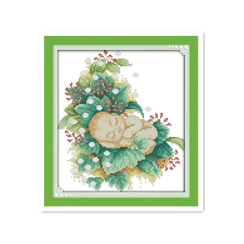 Joy Sunday Baby four seasons doll handmade DIY printing cross stitch pattern seasons flowers seasons baby decoration