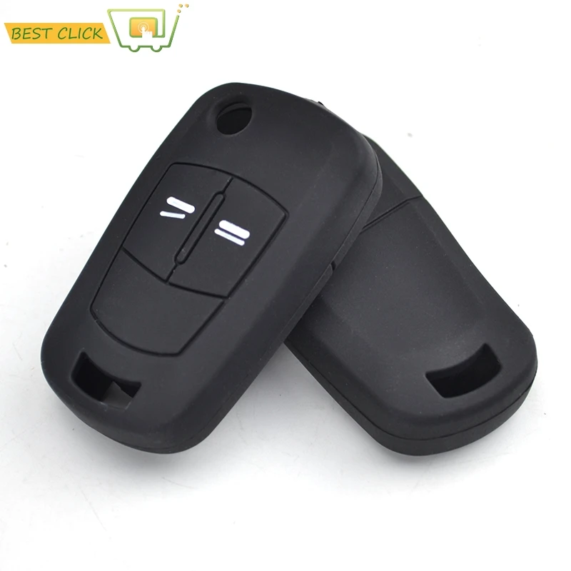 Silicone Key Case Cover For Vauxhall/Opel Corsa Astra Vectra Tigra Zafira Signum Combo Meriva Keyless Fob Shell Skin