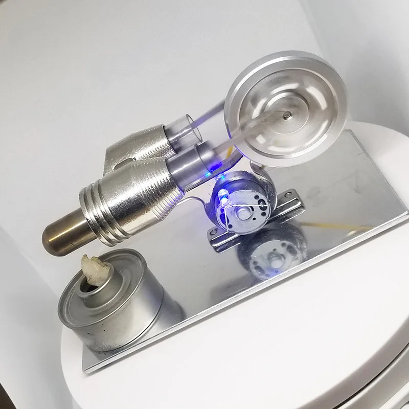 Stirling engine Stainless steel heating cylinder Sterling external combustion generator Scientific experimental model