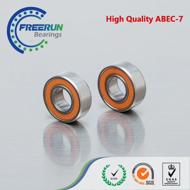 

SMR104 2OS 4x10x4 2 шт. подшипник рыболовной катушки ABEC 7 SMR104 2RS Оранжевый Резиновый Гибридный Керамический шарикоподшипник из нержавеющей стали