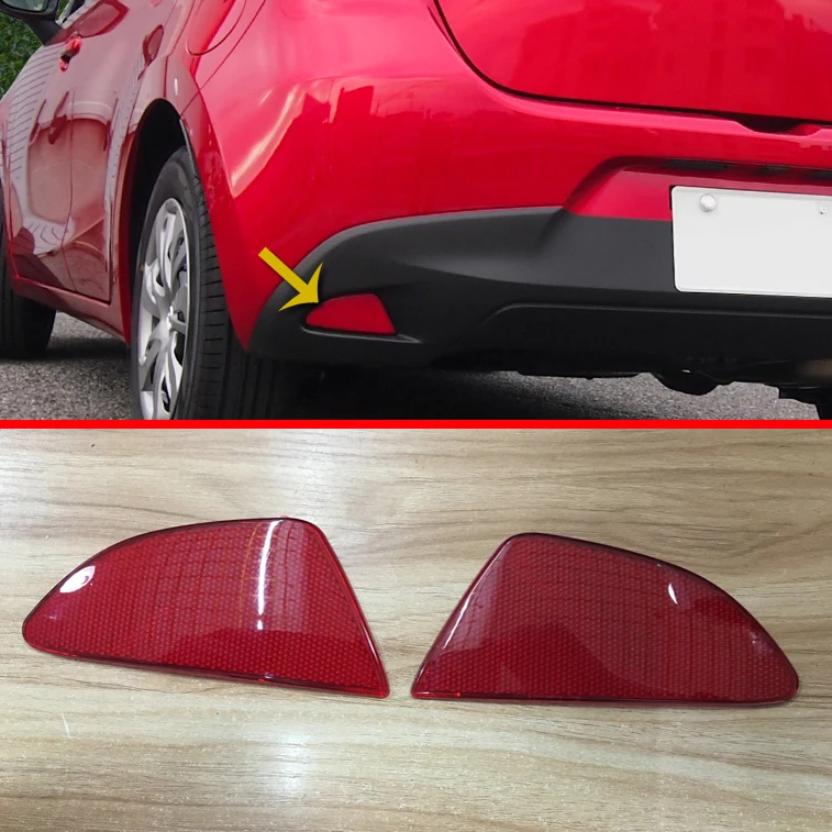 ABS Chrome Rear Fog Light Cover Reflector For Mazda 2 Demio DJ DL 2015 2016 2017 Car Accessories Stickers W4