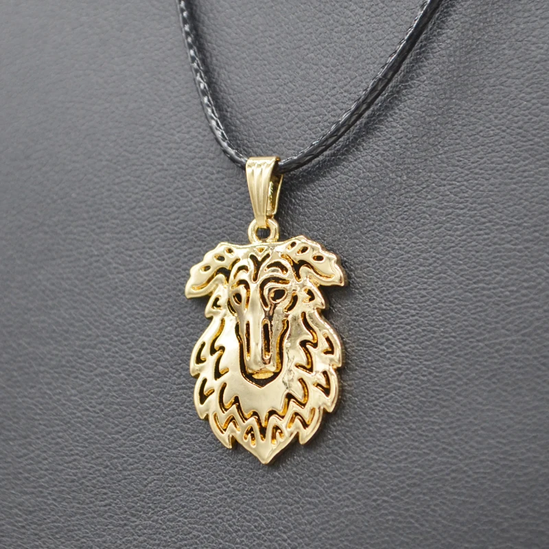 Alloy Animal Rope Chain Necklaces Borzoi Dog Jewelry Necklaces For Women