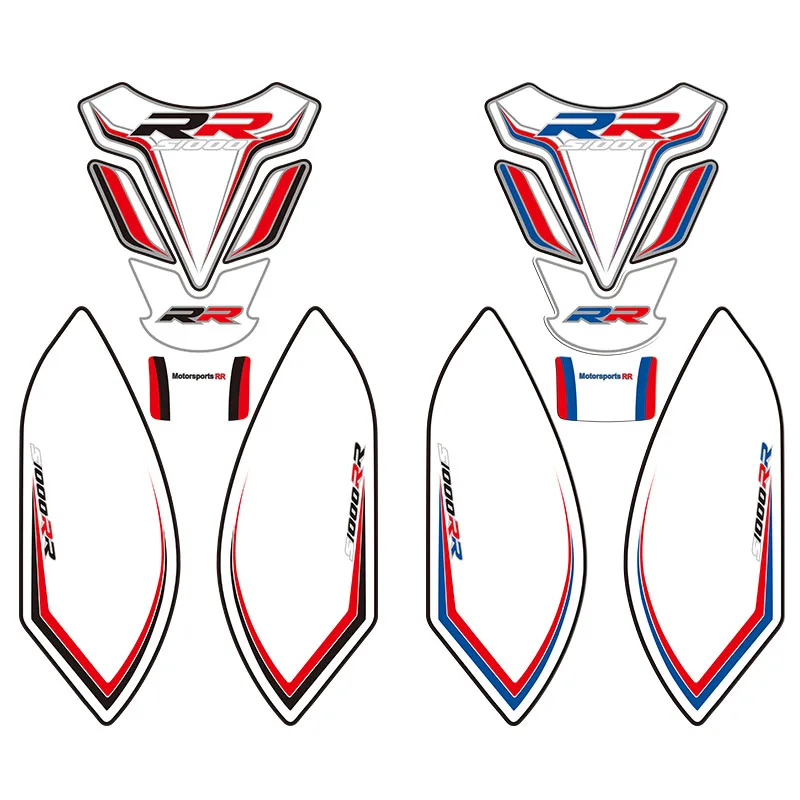 

High quality Motorcycle Tank pad Knee Fairing Number Board 3D Gel Protector Sticker for BMW 2012-2014 2013 S1000RR