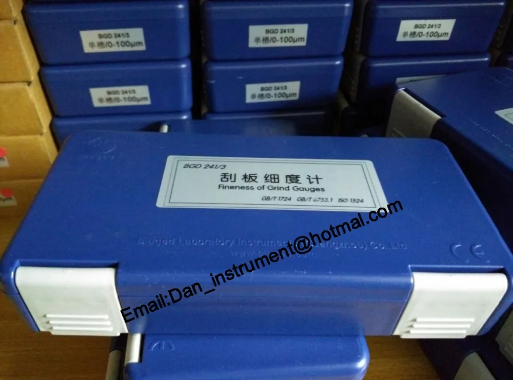 0 ~ 50um สแตนเลสเดี่ยว Groove ความละเอียด gauge Grindometer Hegman Gauge