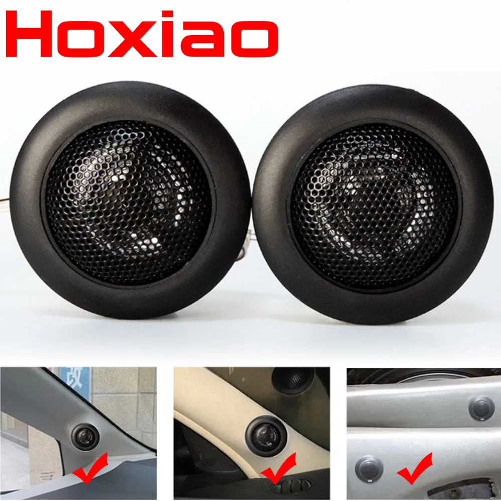 AOTO Tweeter Super Power Loud Speaker Component Speakers for Car Stereo Flush/Surface Mount 49mm Diameter Dome  Small Car Audio