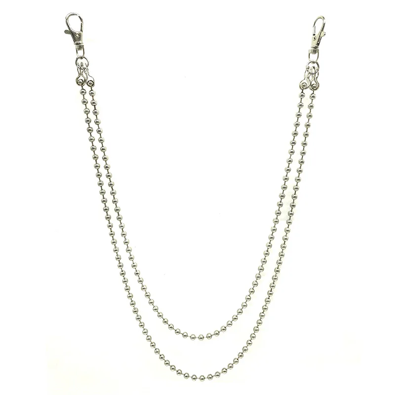Punk Men Wallet Belt Chain Ball Metal Trousers Chain For Jeans Pants Fashion Jewelry Unisex