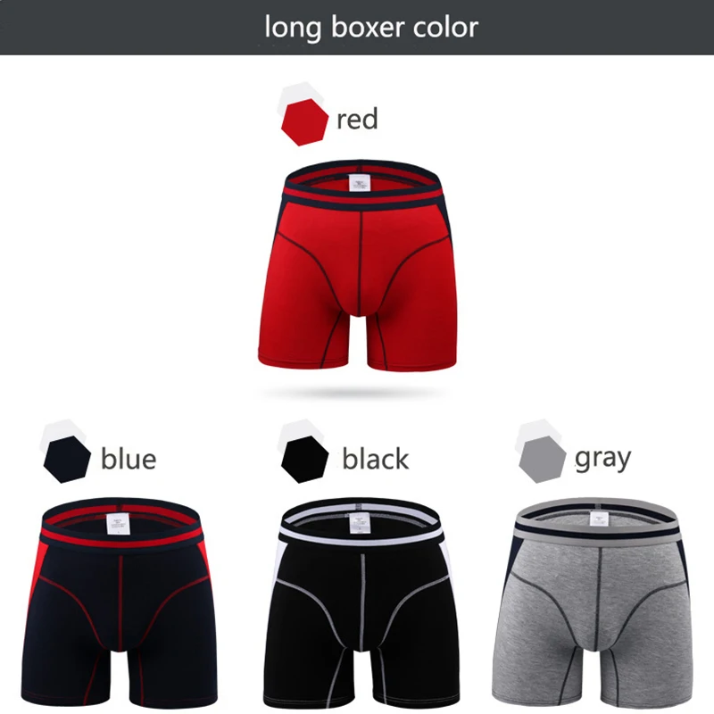 New Men Underwear Boxers Long Leg Short Boxer Homme Panties Calzoncillos Men\'s Boxershorts Man Heren Ondergoed Lange Pijpen XXXL