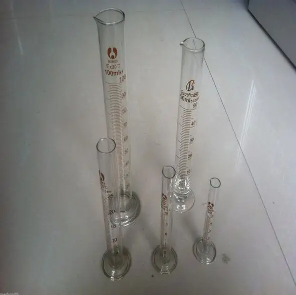 

graduated cylinder measuring a set of 5ml&10ml&25ml&50ml&100ml lab glass