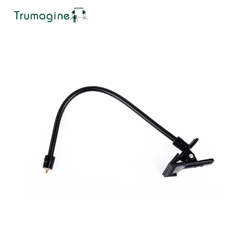 TRUMAGINE Photo Studio Accessories Photo Studio C Clamp Clip Flex Arm Double Magic Iron Strong Clamp Pipe Connection