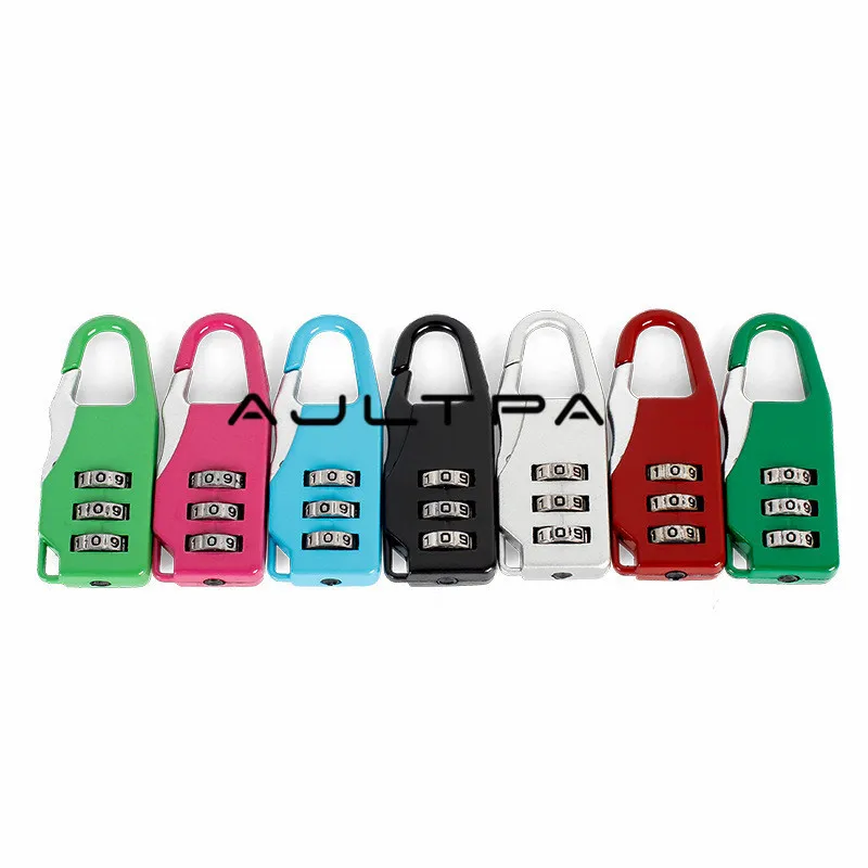 120Pcs 3 Digit Dial Combination Code Number Lock Padlock Travel Lock For Luggage Zipper Bag Backpack Handbag Suitcase Drawer