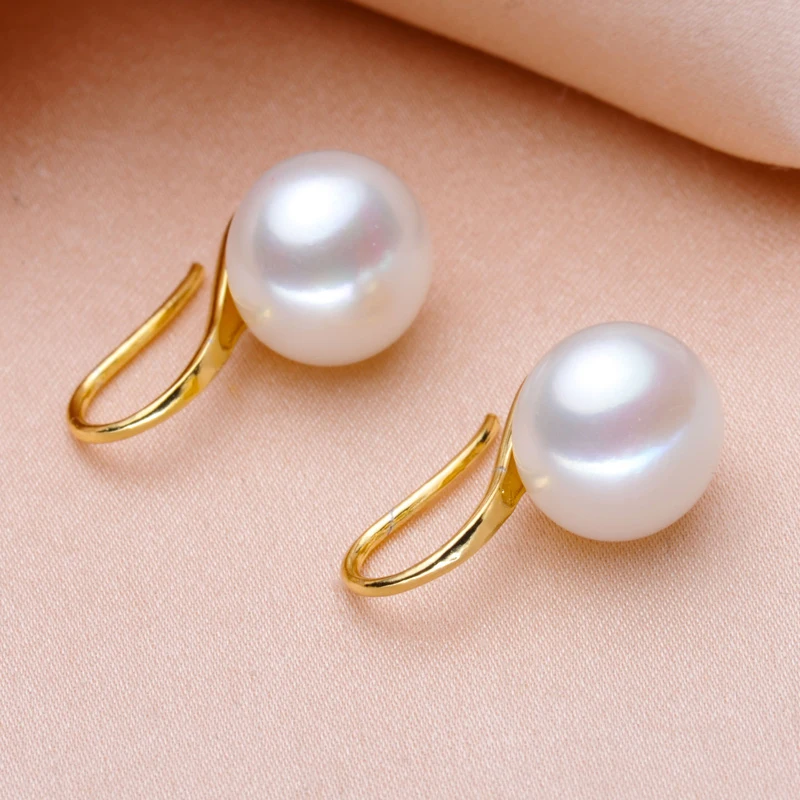 New Fashion Simulated Pearls Stud Earrings For Women Brincos Simple Bijoux Cute Ear Hook Wedding Girl Jewelry Pendientes Gift