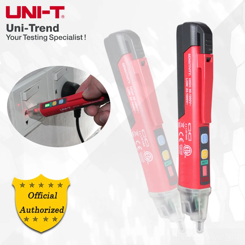 UNI-T UT12D non-contact stylus / high sensitivity, can distinguish between zero and fire line AC 24V ~ 1000V