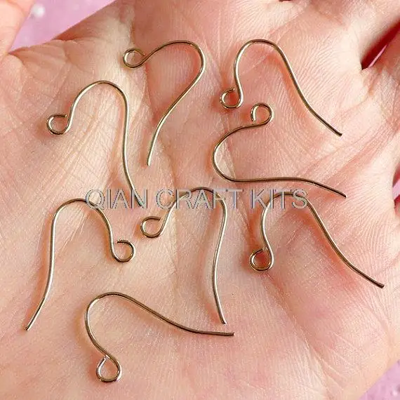 

1200pcs Hook Earring Earring Hook Silver tone or specified colors lead and nickle free