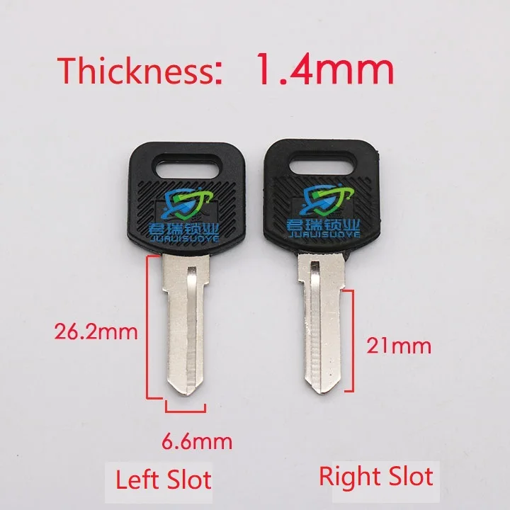 10 Chiếc X Chìa Khóa Vạn Năng Phôi Nhà Chìa Khóa Lưỡi Dao Thay Thế Dài 26.2Mm JF002
