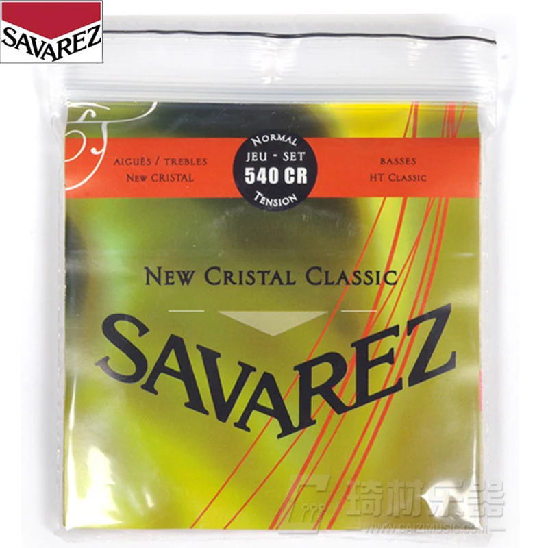 Savarez New Cristal/HT Classic NT Classical Guitar Strings Full Set 540CR