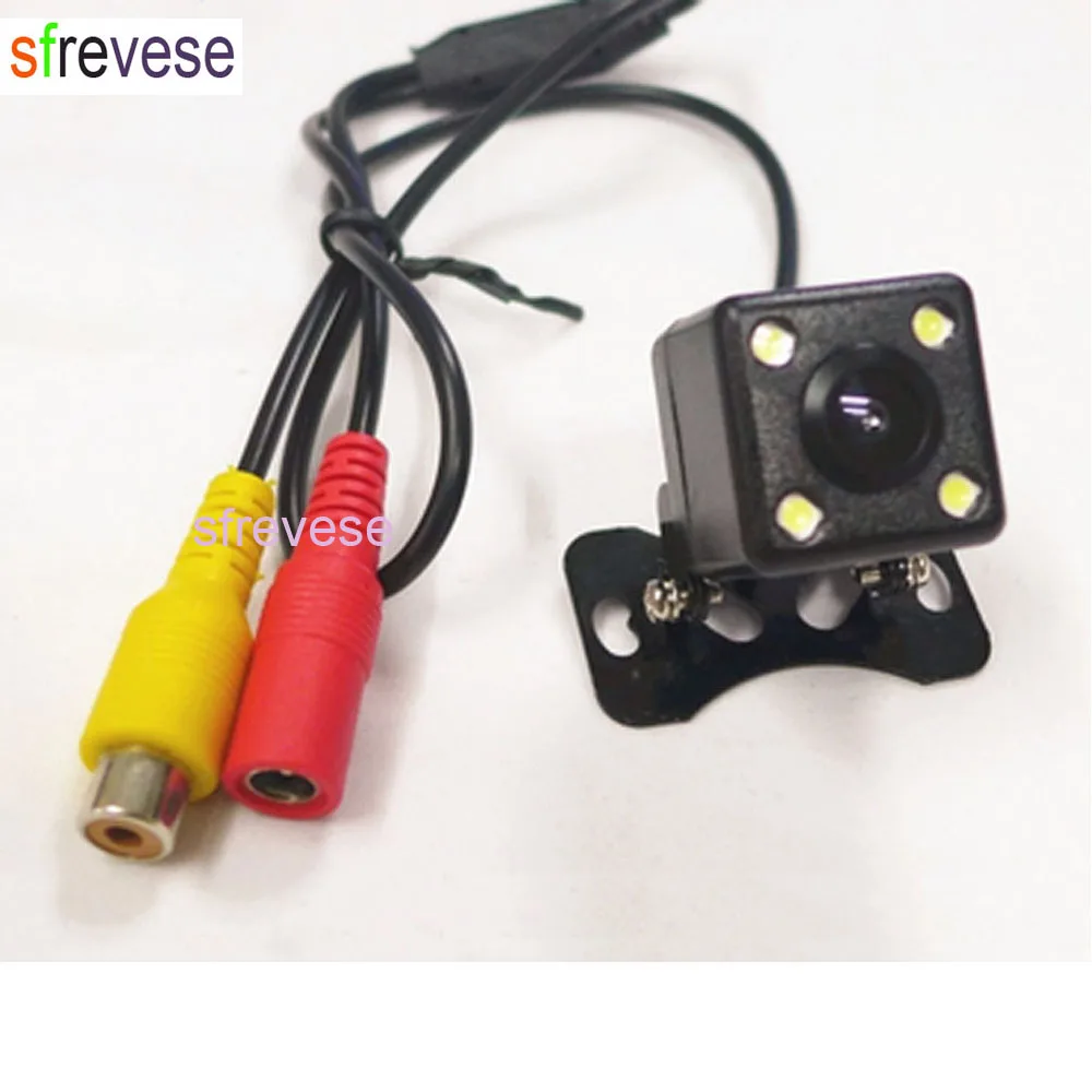 Wireless 4 LED Reverse Backup Camera 170 degree Car Rear View Kit + 4.3