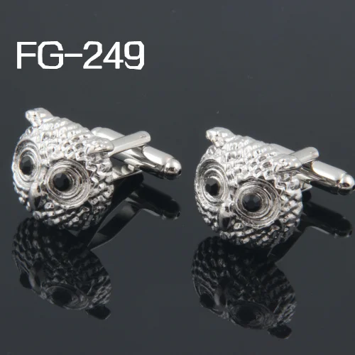 

Fashion Cufflinks FREE SHIPPING:High Quality Cufflinks For Men FIGURE 2017Cuff Links FG-247 Owl head Wholesales