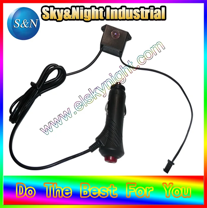 SUPER quality-12V DC Inverter +Cigar lighter (with Fuse) can run EL cable 1-5M+Free shipping