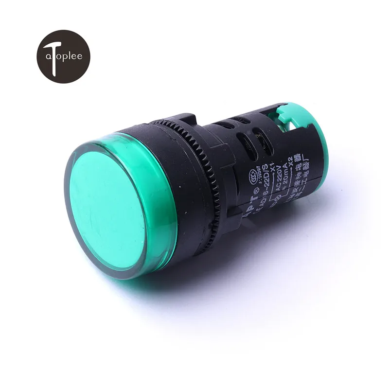 High Quality 5pcs/set Red Green Yellow Color 22mm LED Indicator Light Protective Degreee of the Head IP65 Hot Sale