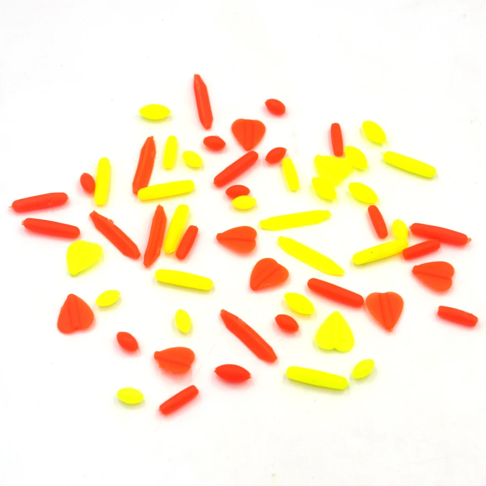 MNFT Mini Flotadores para Pesca con Topes de Goma y Conectores Frijol - imagen 5