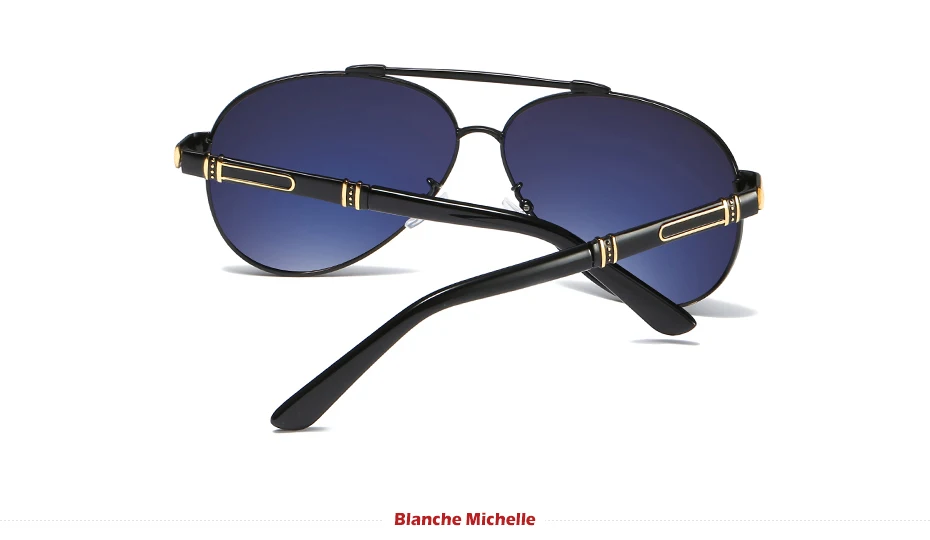 Blanche Michelle Pilot Polarisierte Sonnenbrille Männer 2025, Marke Spiegel Sonnenbrille Fahren UV400 Legierung Gafas De Sol Oculos Mit Box – Detail 8