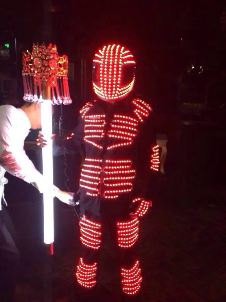 

party supply led robot costume111 stage performance LED Kryoman robot suits
