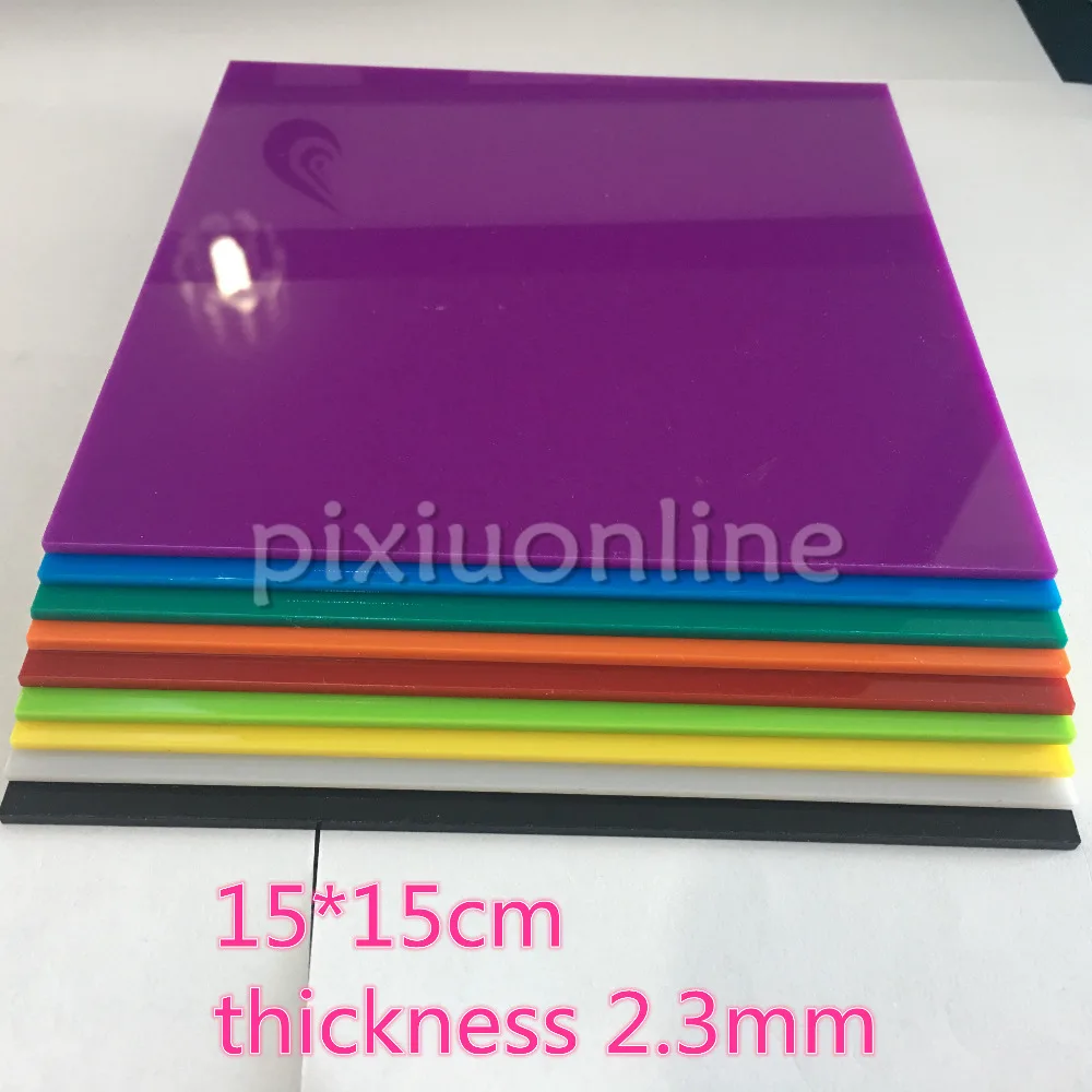 

1pc J584b 15*15cm Opacitas Acrylic Plate Sheet 2.3mm Thickness Plastic Square Board DIY Hard Material Dropshipping