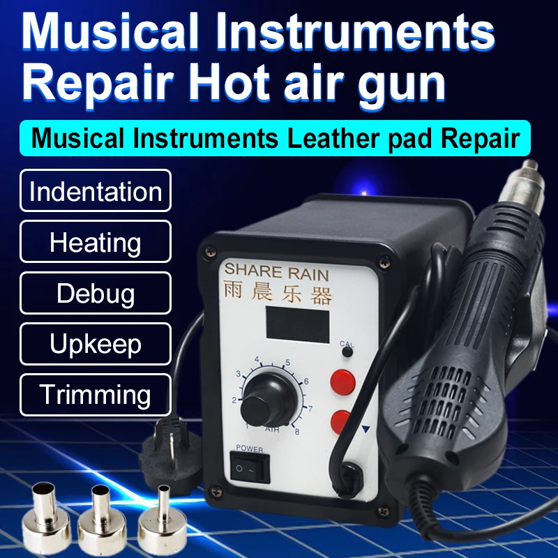 Compartilhar chuva/instrumento de manutenção almofada de couro indentação de aquecimento depuração manter aparar pistola de ar quente
