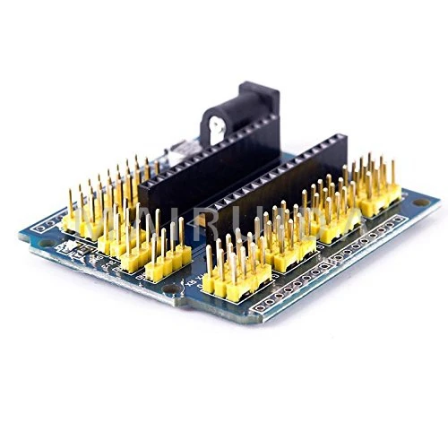 Плата расширения с желтым контактным удлинительным модулем для arduino uno nano