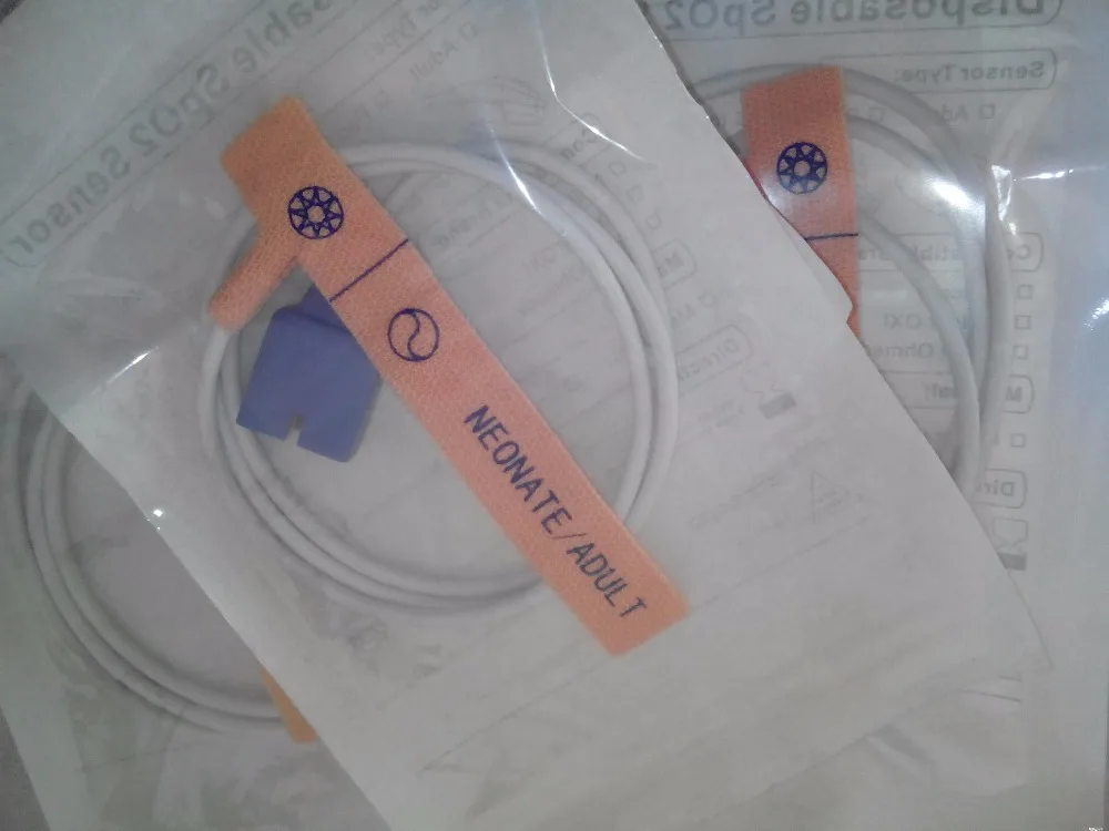Free Shipping Compatible for Nellcor oximax DB9 9pin disposable SpO2 sensor adult/neonatal .0.9m/3ft,DS-100A