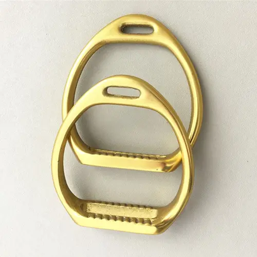 Imagen 2 del producto Estribo de carreras de aluminio, producto para caballos, estribos ligeros, sillín de Color, equipo de equitación de hierro
