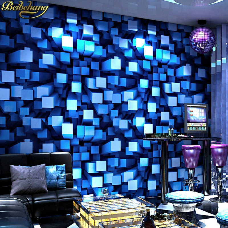 

beibehang KTV Fashion Flash Bar Hotel Fantasy Ballroom Box wall paper Theme Room Ceiling wallpaper for walls 3 d decoration home