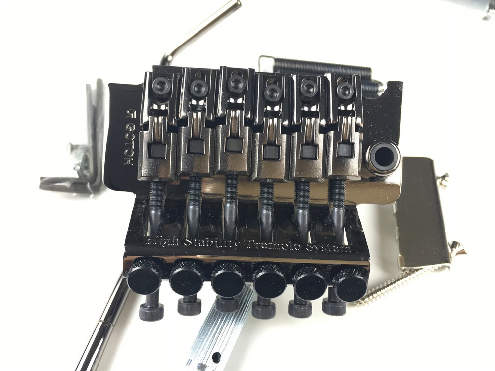 Original Genuine GOTOH GE1996T Locking Tremolo System Bridge Without Locking Nut ( Chrome Black Gold ) MADE IN JAPAN